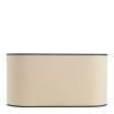 Blanc d'Ivoire Lampshade - Beige with black border oval
