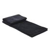 Luxurious superking black cotton velvet bedspread