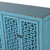 Shabby chic blue sideboard with lattice detailing