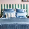 Summerhill Blue Silk Fitted Sheet