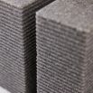 Charcoal grey tone ribbed texture bookends