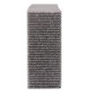 Charcoal grey tone ribbed texture bookends