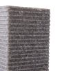 Charcoal grey tone ribbed texture bookends