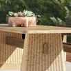Rounded, bowl-shaped planter with six triangular legs