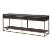 Auric Noir Console Table