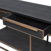 Auric Noir Console Table