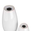 Grey/white rounded ceramic vase