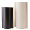 Brown and beige leather vases 