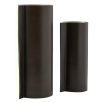 Brown and beige leather vases 