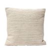 chunky textured cushion in cream finish