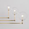 Schwung Universe Chandelier - Natural Brass