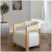 Arsene Armchair - White Boucle