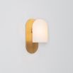 Contemporary industrial natural brass wall lamp 