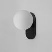 Exquisite round wall lamp with black gunmetal finish