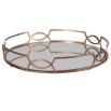 Antique mirrored glass tea tray