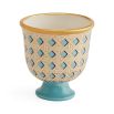 Basketweave Pedestal Bowl