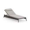 Luxury lounger with wooden frame and customisable upholstery