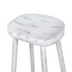 A chic and simple solid oak stool in a white wash finish