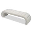 A stylish bench by Liang & Eimil with a beautiful boucle upholstery