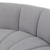 A beautiful boucle grey upholstered modular sofa