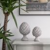 Shabby chic style artichoke large sculpture 