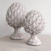 Shabby chic style artichoke large sculpture 