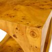 Tasteful and stylish accent table with large circle cut out details 