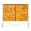 Brown cabinet with acrylic legs