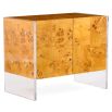 Brown cabinet with acrylic legs