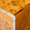 Brown cabinet with acrylic legs