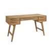 contemporary mid-century inspired weathered natural oak desk