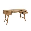 contemporary mid-century inspired weathered natural oak desk