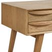 contemporary mid-century inspired weathered natural oak desk