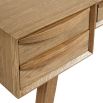 contemporary mid-century inspired weathered natural oak desk