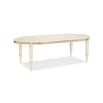 Gorgeous extendable dining table with wave effect and silkscreen surface in champagne finish 