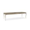 Sumptuously elegant extendable dining table with classic design