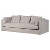 Large, grey three seater sofa