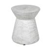 Natural white washed wooden stool