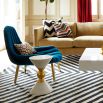 glamorous marble and brass accent table