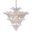 Glamorous chandelier with stunning clear glass design.