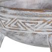 carved-effect bowl with geometric design