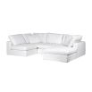 luxurious white sofa composed of 5 movable pieces