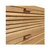 Natural oak, wooden 3 drawer chest of drawers