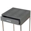 Shagreen Side Table with Drawer