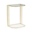 Glamorous gold side table with gorgeous glass top