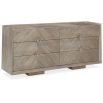 Beautifully modern chevron patterned dresser with diamond shaped handles