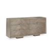 Beautifully modern chevron patterned dresser with diamond shaped handles