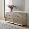 Beautifully modern chevron patterned dresser with diamond-shaped handles