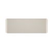 Gorgeously elegant chest of drawers with Matte Pearl finish and acrylic legs with brass details