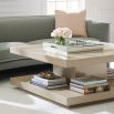 A contemporary coffee table with a simple design and clean lines